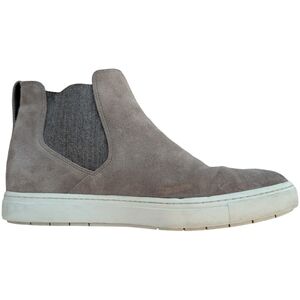 Vince The Newlyn Chelsea High Top Leather Bootie Sneaker Gray Slip On Size 8.5